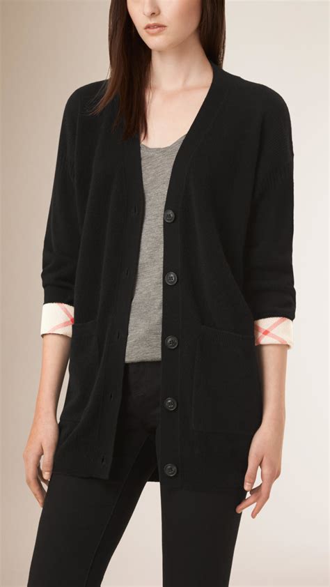 burberry oversized cashmere cardigan|houndstooth cardigans for women.